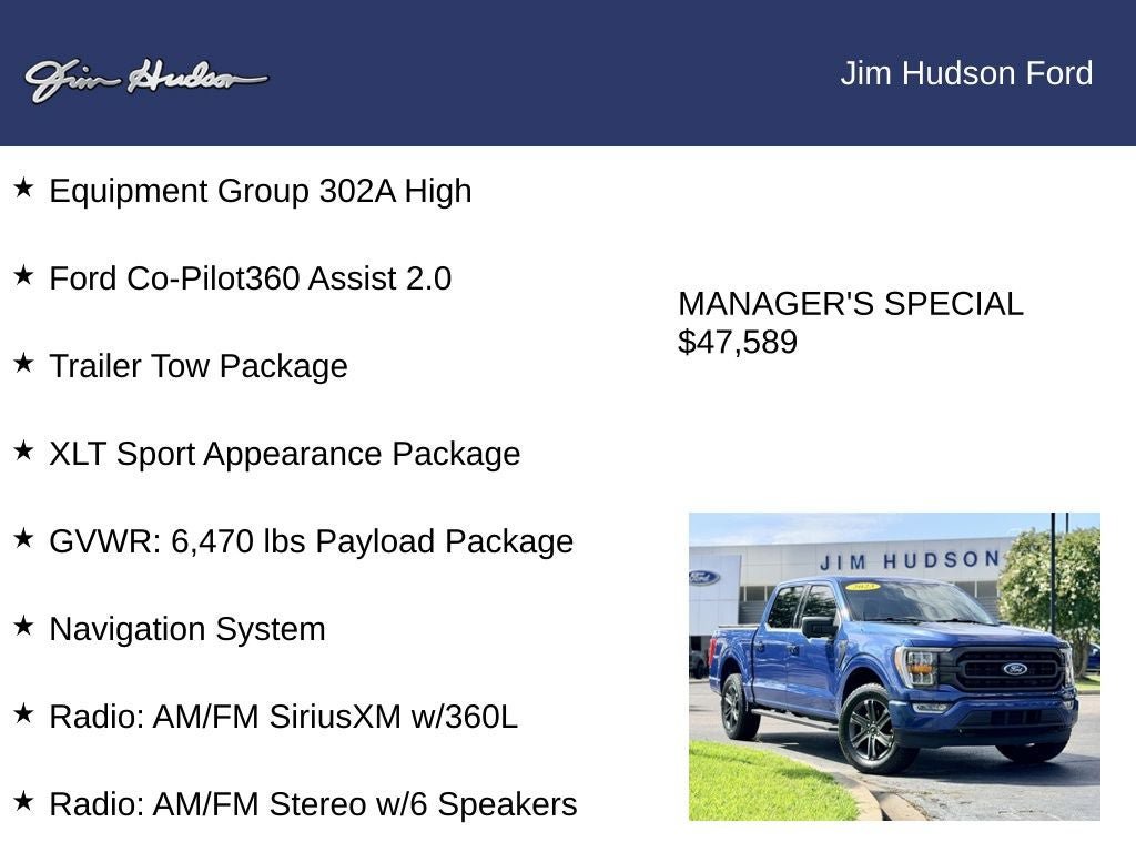 Certified 2023 Ford F150 XLT w/ Equipment Group 302A High AWD/4WD image 12