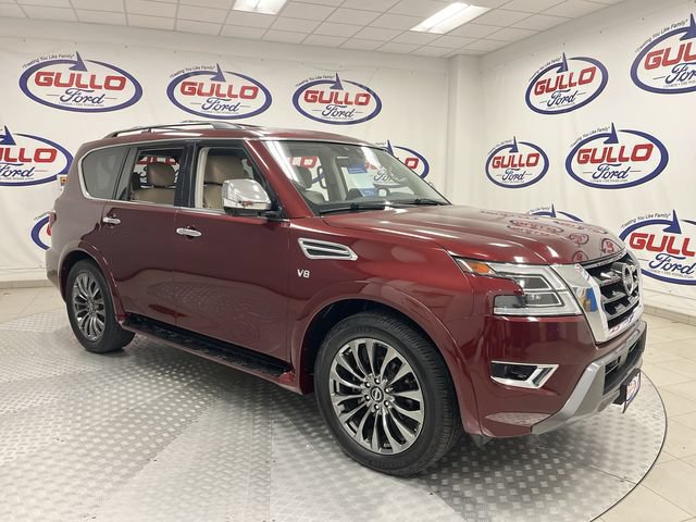Used 2021 Nissan Armada Platinum w/ Captain's Chairs Package RWD image 1