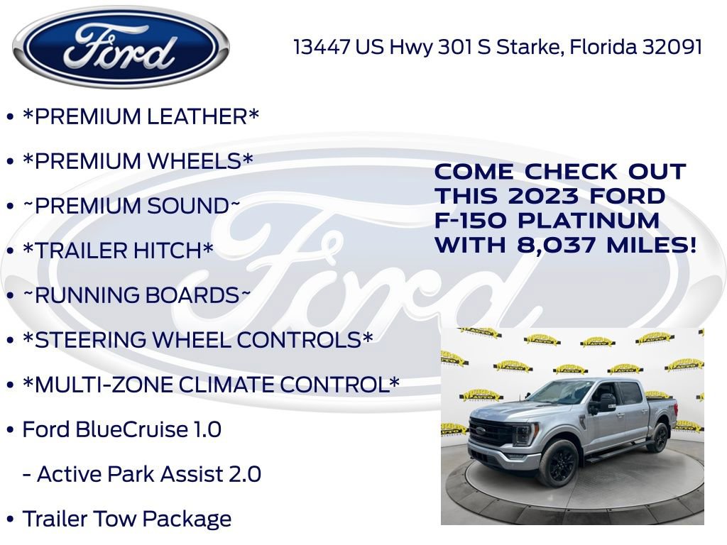Certified 2023 Ford F150 Platinum w/ Equipment Group 701A High AWD/4WD image 17