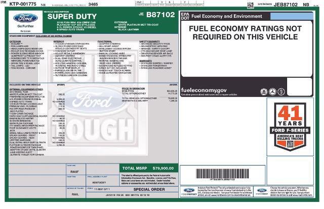 Certified 2018 Ford F350 Platinum w/ Platinum Ultimate Package AWD/4WD image 3