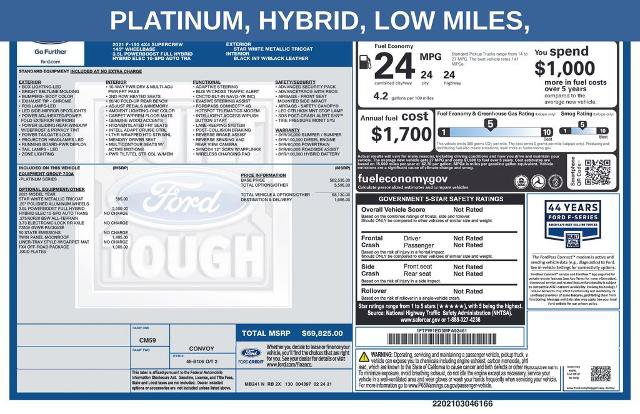 Certified 2021 Ford F150 Platinum w/ FX4 Off-Road Package AWD/4WD image 23