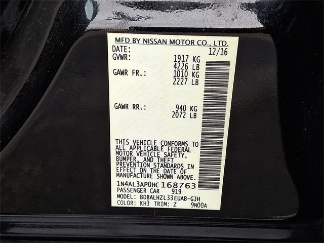 Used 2017 Nissan Altima 2.5 SR w/ Midnight Edition Package image 25