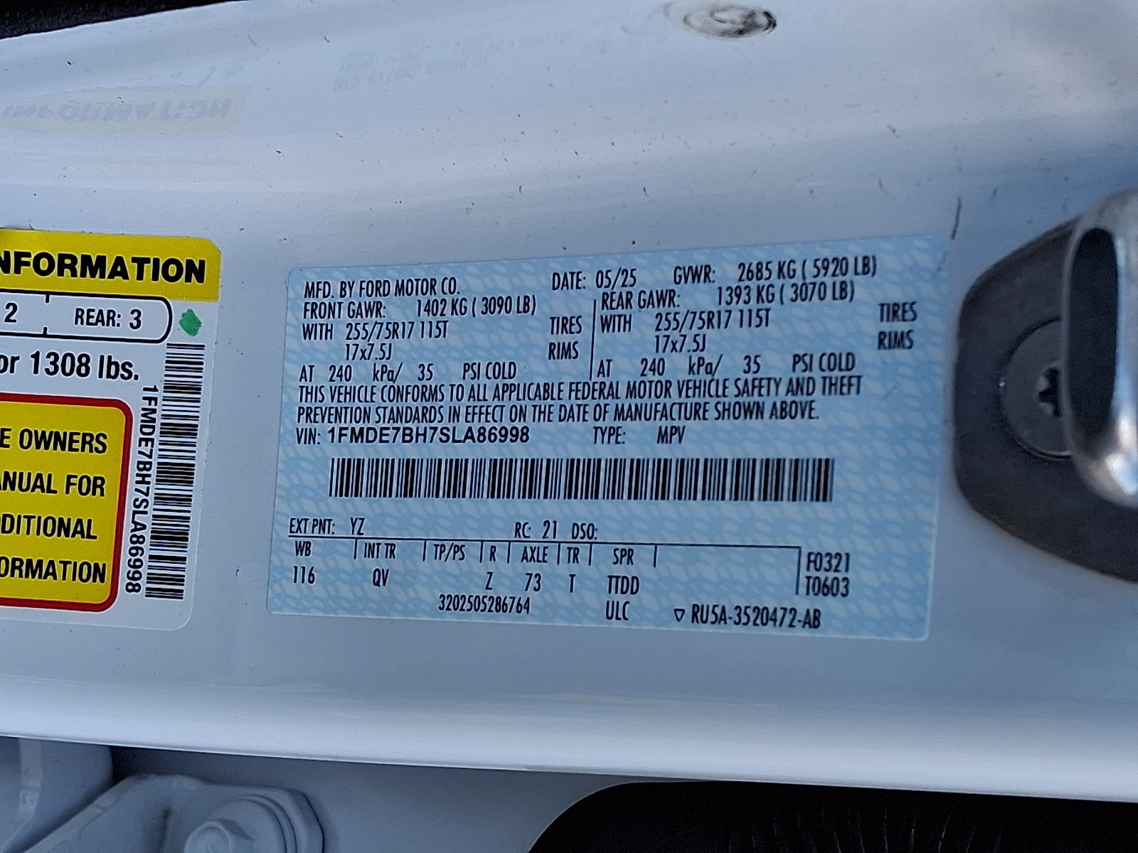 Certified 2025 Ford Bronco Big Bend AWD/4WD image 28