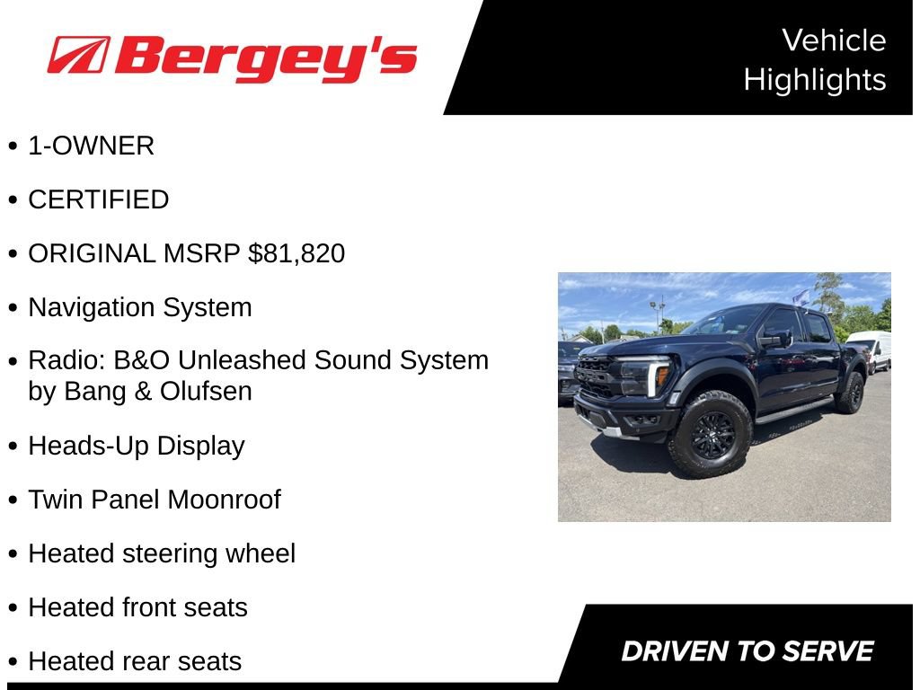 Certified 2024 Ford F150 Raptor AWD/4WD image 5