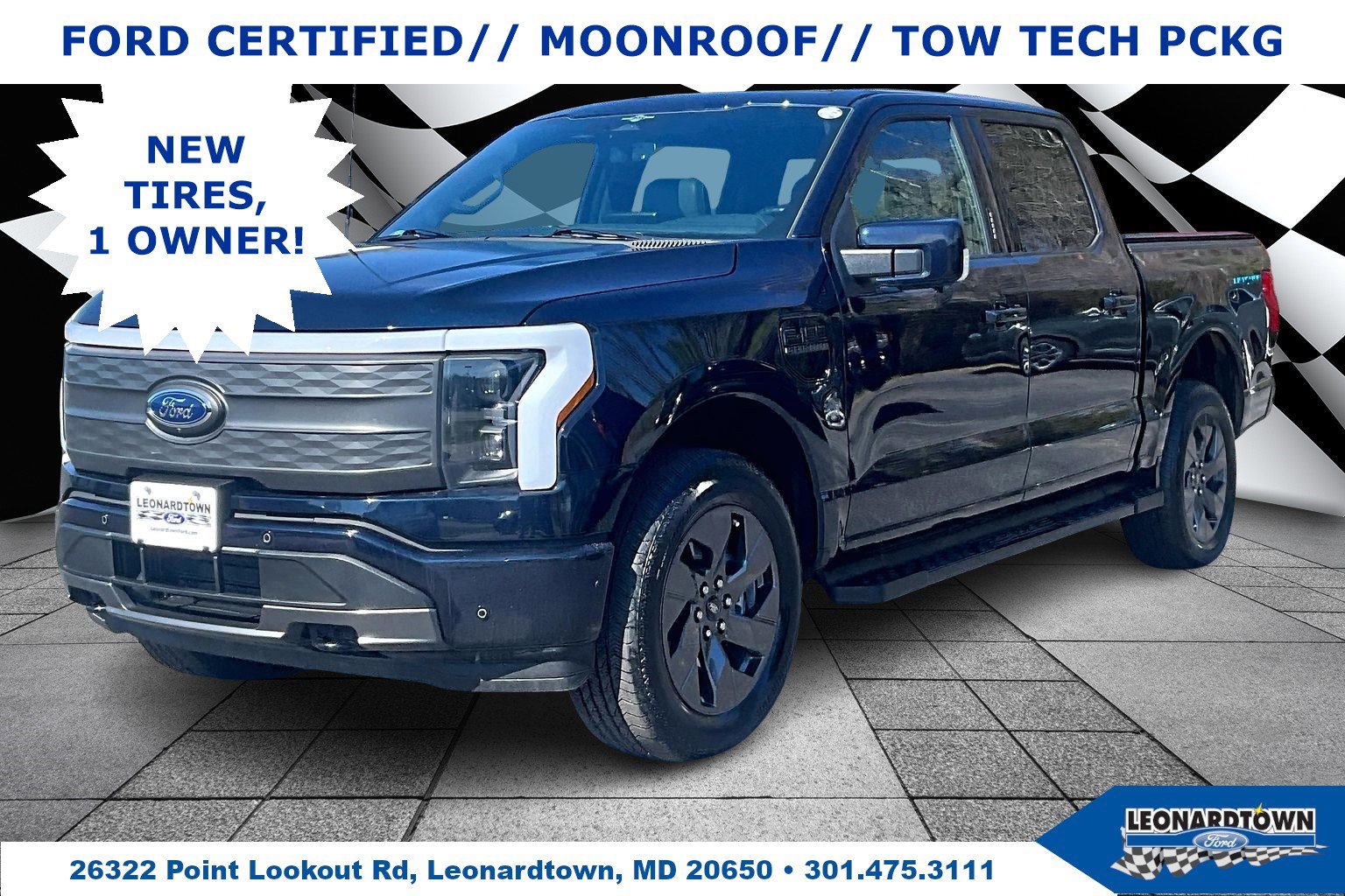 Certified 2023 Ford F150 Lightning Lariat w/ Equipment Group 511A High