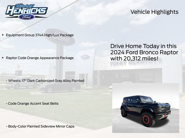 Certified 2024 Ford Bronco Raptor AWD/4WD image 4