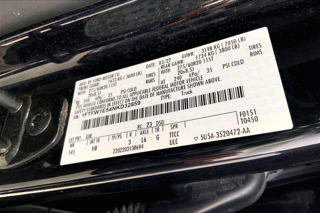 Certified 2022 Ford F150 Lariat w/ Max Trailer Tow Package AWD/4WD image 33