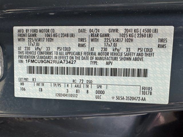 Certified 2024 Ford Escape Active image 31