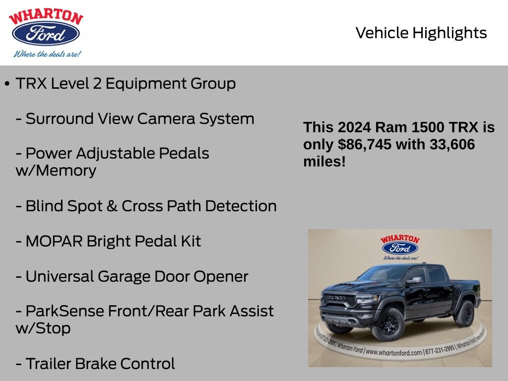 Used 2024 RAM 1500 TRX w/ TRX Level 2 Equipment Group AWD/4WD image 26