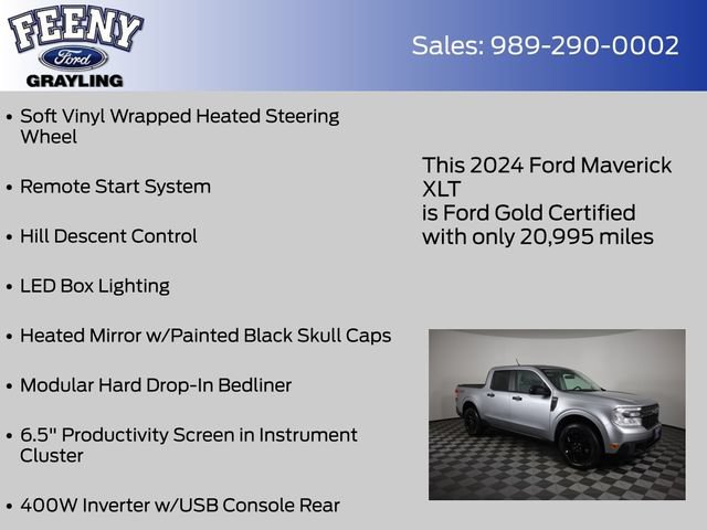 Certified 2024 Ford Maverick XLT w/ XLT Luxury Package AWD/4WD image 28