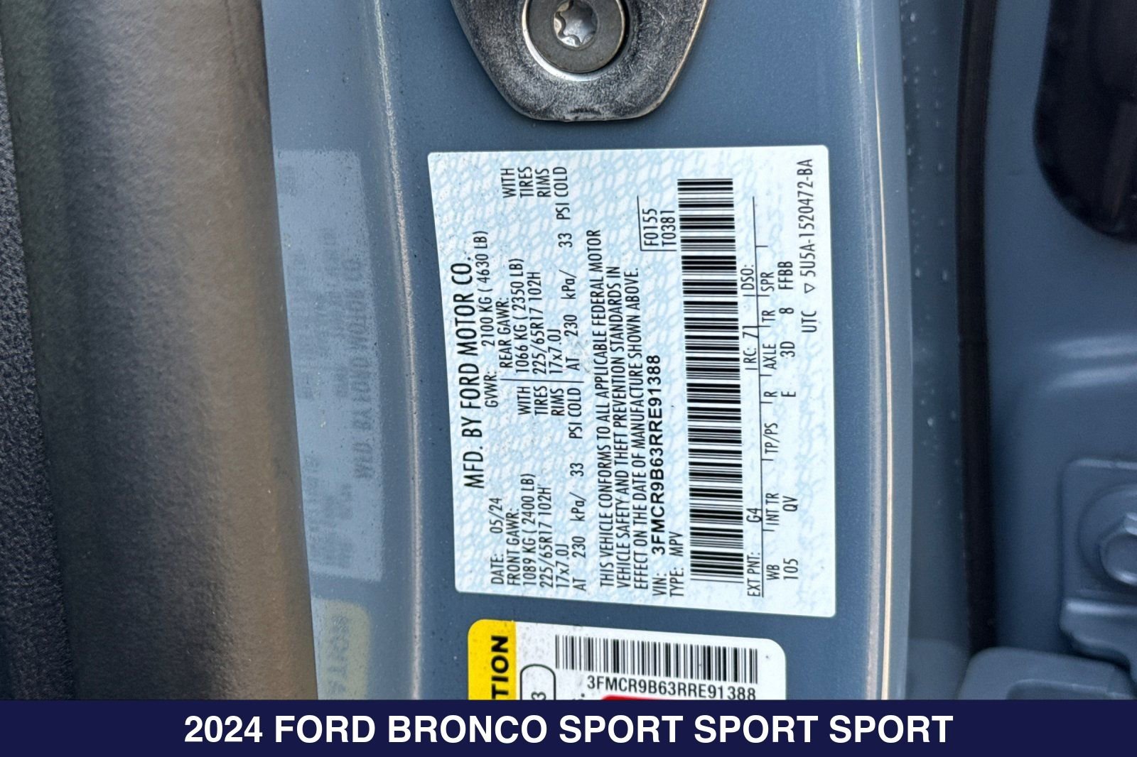 Certified 2024 Ford Bronco Sport Big Bend w/ Convenience Package AWD/4WD image 32