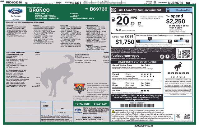 Certified 2022 Ford Bronco Big Bend AWD/4WD image 25