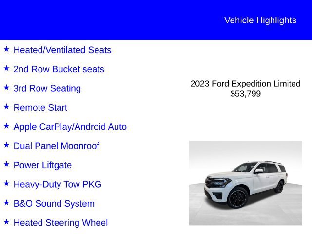 Certified 2023 Ford Expedition Limited AWD/4WD image 3