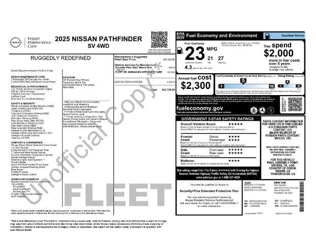Used 2025 Nissan Pathfinder SV AWD/4WD image 5