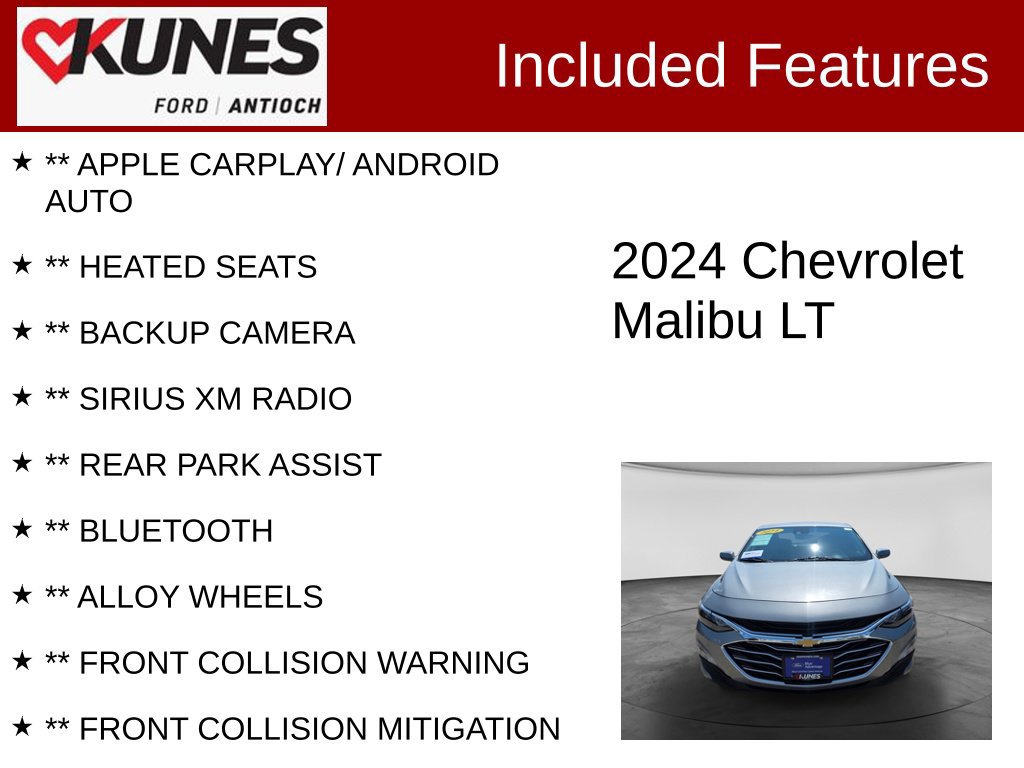Used 2024 Chevrolet Malibu LT FWD image 3