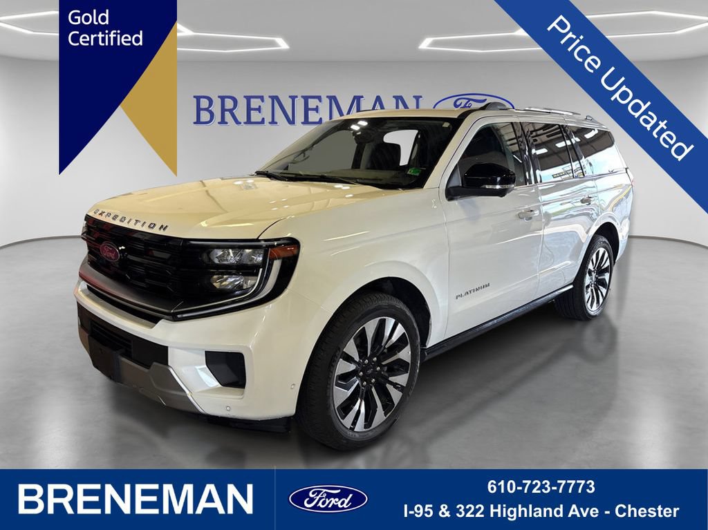 Certified 2025 Ford Expedition Platinum w/ Driver's Package AWD/4WD 360° Tour