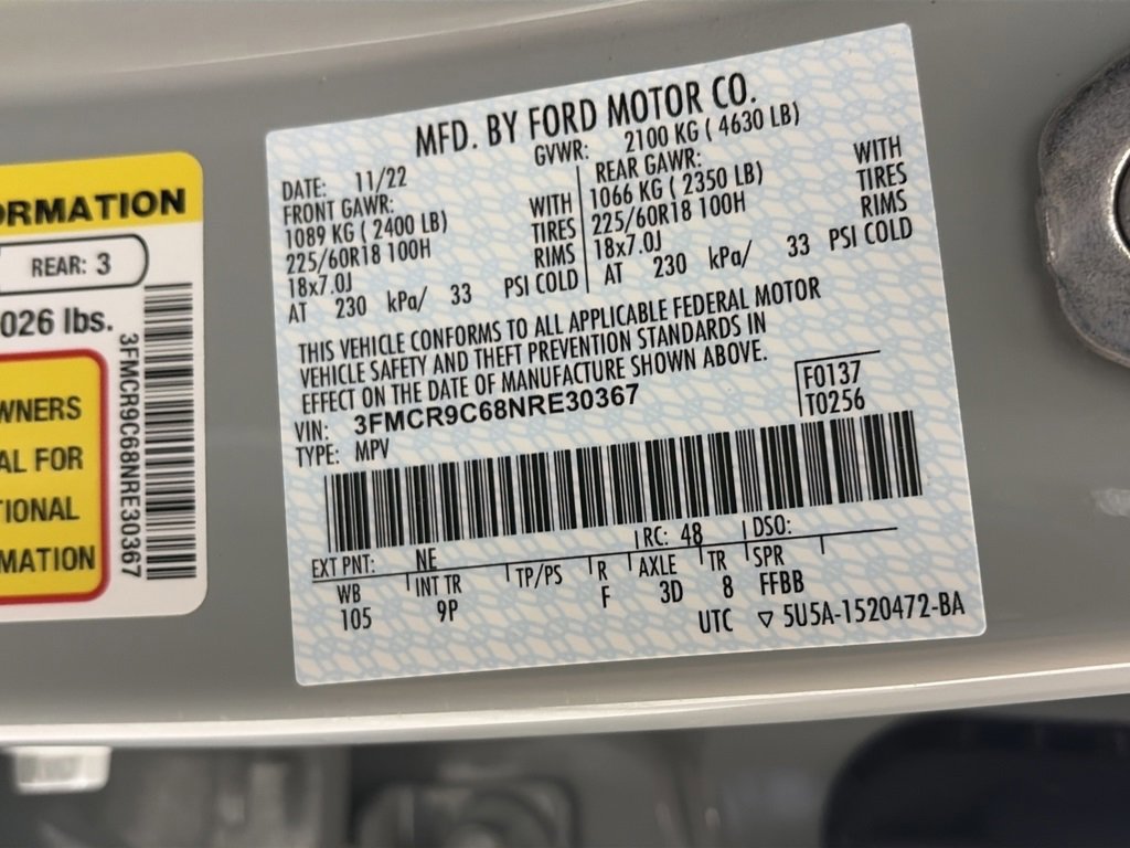 Certified 2022 Ford Bronco Sport Outer Banks w/ Tech Package image 9