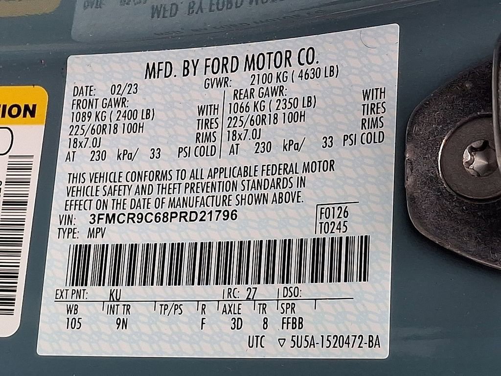 Certified 2023 Ford Bronco Sport Outer Banks w/ Tech Package image 27