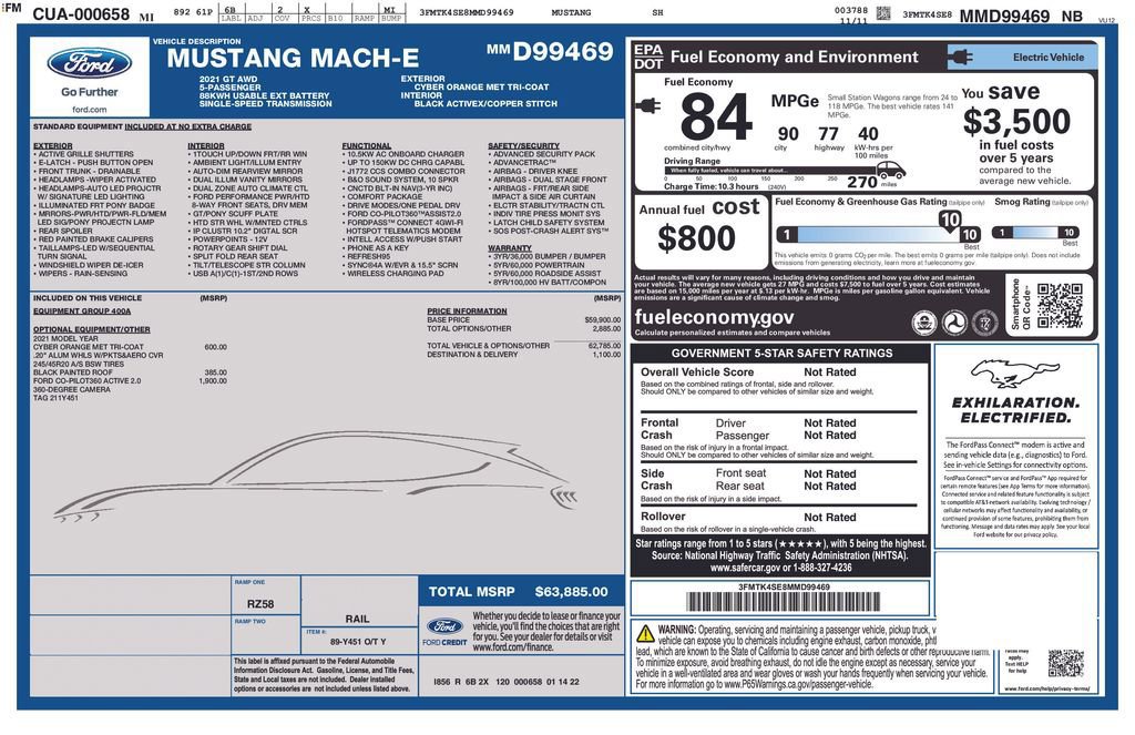 Certified 2021 Ford Mustang Mach-E GT image 8