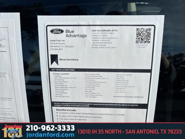 Used 2024 Volkswagen Jetta S image 8