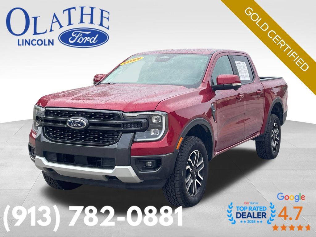 Certified 2025 Ford Ranger Lariat w/ Advanced Towing Package AWD/4WD 360° Tour