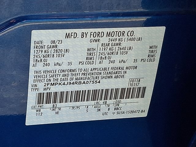 Certified 2024 Ford Edge SEL w/ Convenience Package AWD/4WD image 27