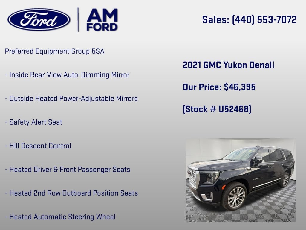 Used 2021 GMC Yukon Denali w/ Denali Premium Package AWD/4WD image 12