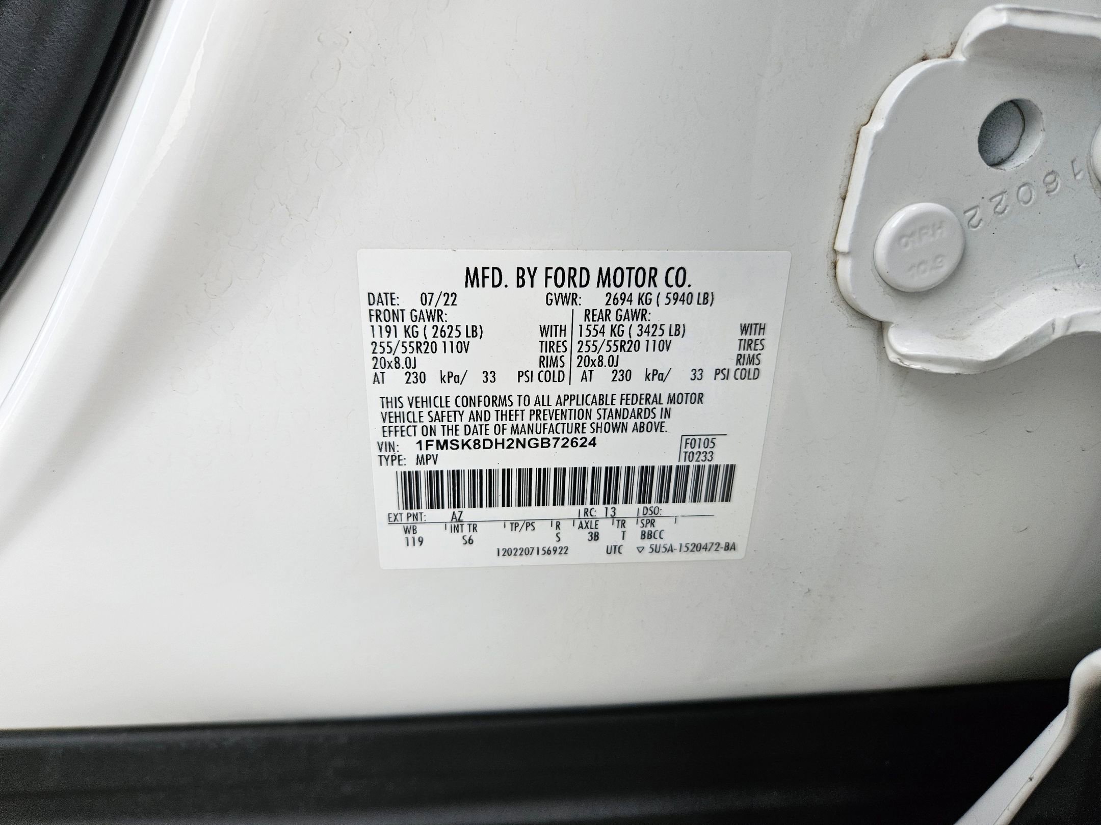 Certified 2022 Ford Explorer XLT w/ Equipment Group 202A image 25