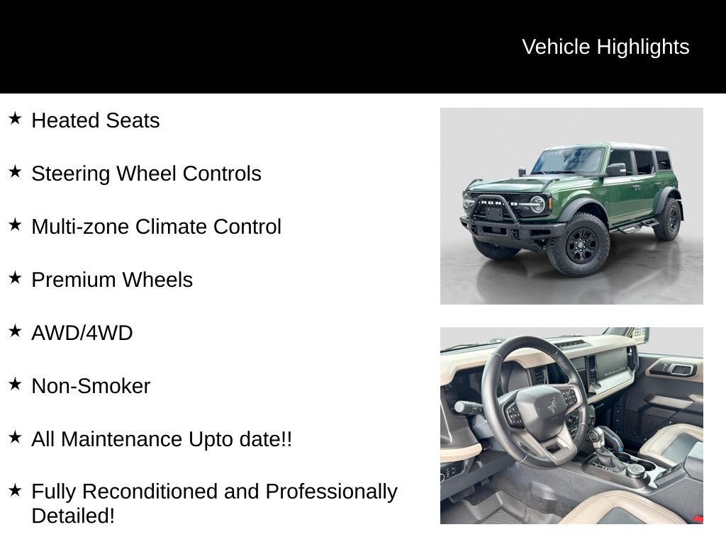 Certified 2023 Ford Bronco Wildtrak AWD/4WD image 21