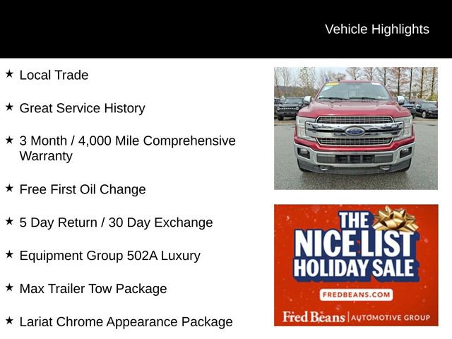 Certified 2019 Ford F150 Lariat w/ Equipment Group 502A Luxury video 3