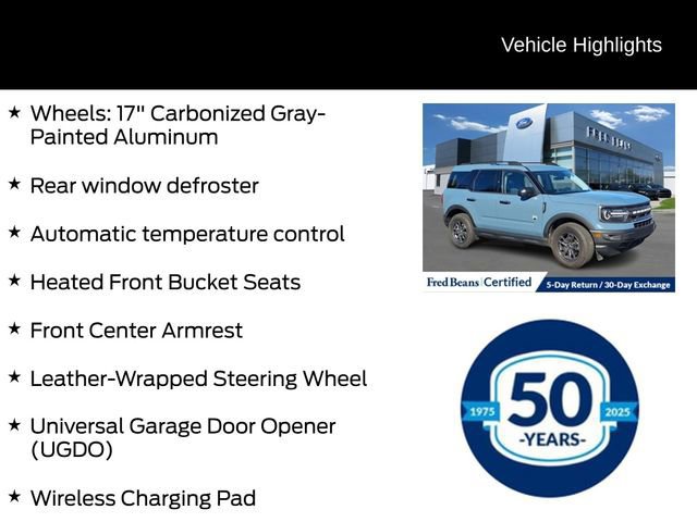 Certified 2022 Ford Bronco Sport Big Bend w/ Convenience Package image 15