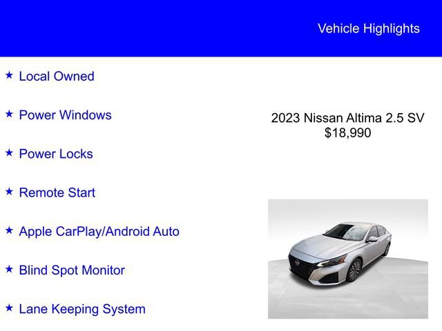 Used 2023 Nissan Altima 2.5 SV image 2