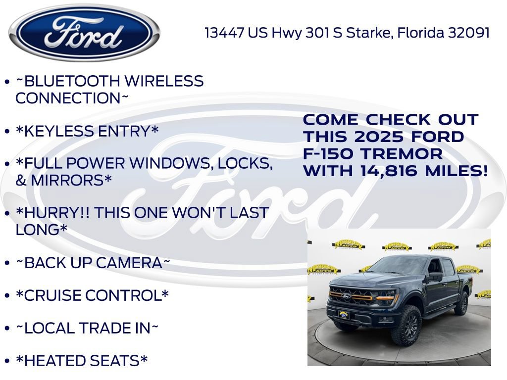 Certified 2025 Ford F150 Tremor w/ Mobile Office Package AWD/4WD image 12