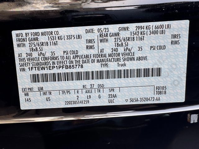 Certified 2023 Ford F150 XLT w/ Equipment Group 301A Mid image 28