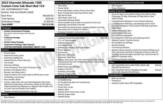 Used 2023 Chevrolet Silverado 1500 Custom AWD/4WD image 3