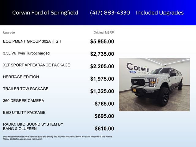 Certified 2023 Ford F150 XLT w/ Equipment Group 302A High image 6
