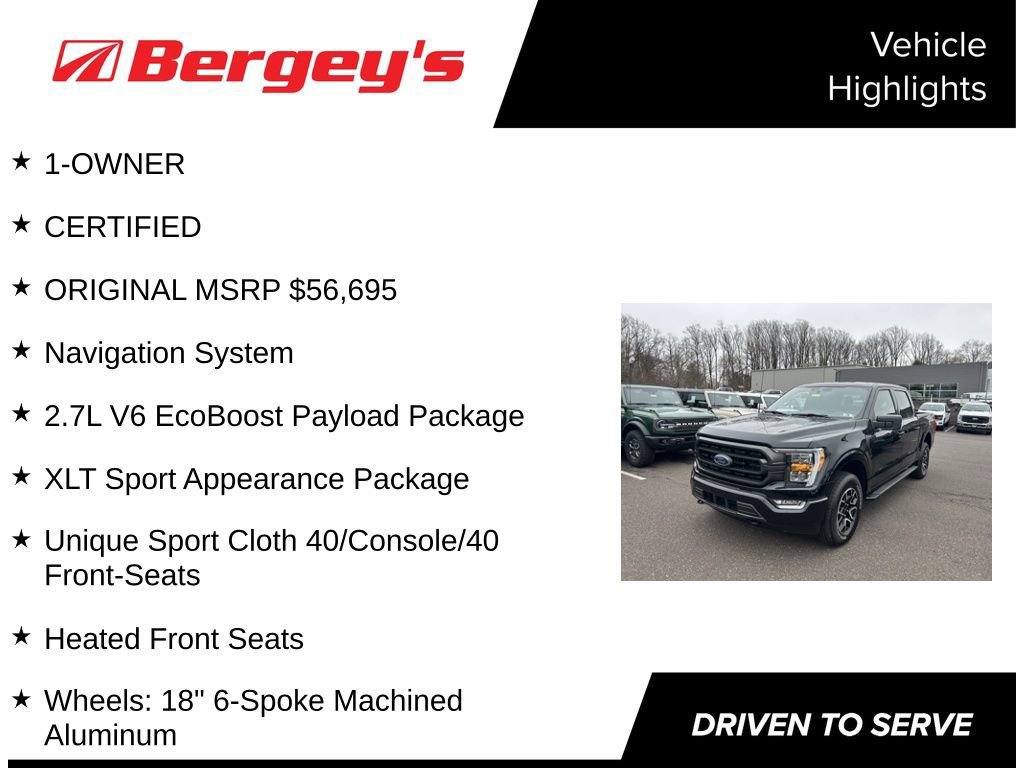 Certified 2022 Ford F150 XLT w/ Equipment Group 302A High image 8