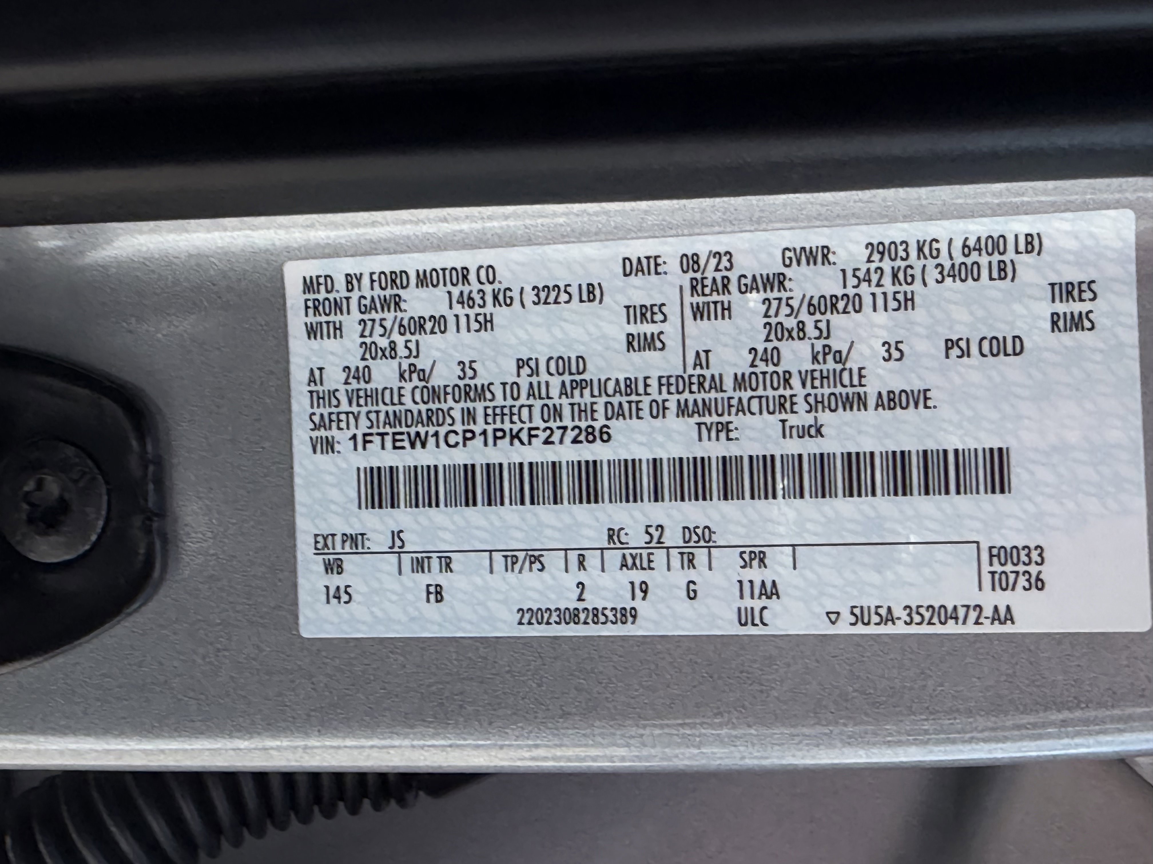 Certified 2023 Ford F150 XLT w/ Equipment Group 302A High RWD image 33