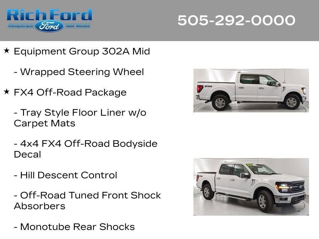 Certified 2025 Ford F150 XLT w/ Equipment Group 302A MID AWD/4WD image 13