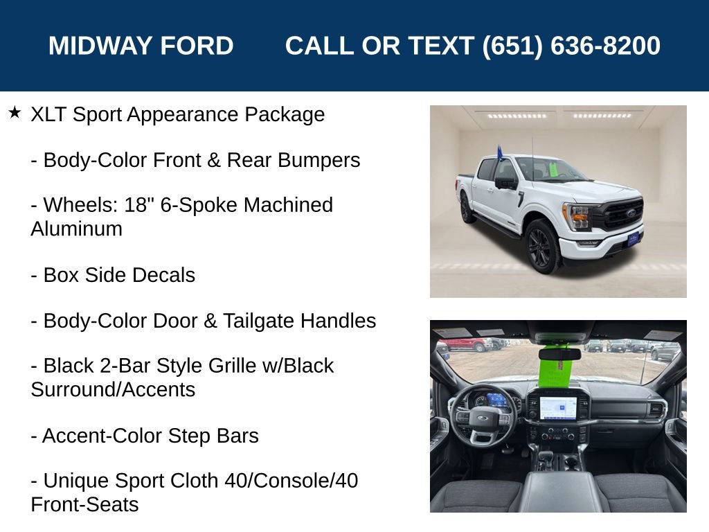 Certified 2023 Ford F150 XLT w/ Equipment Group 302A High AWD/4WD image 24