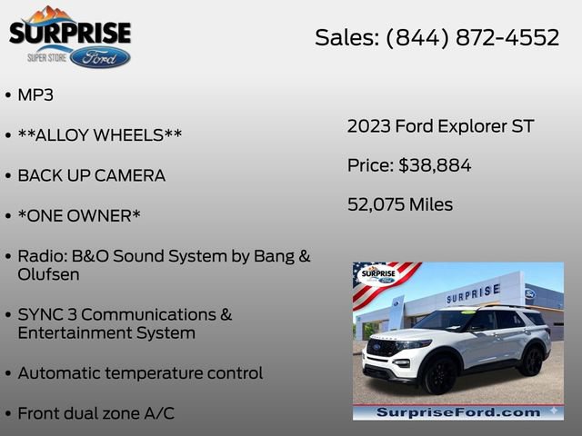 Certified 2023 Ford Explorer ST w/ Equipment Group 401A AWD/4WD image 30