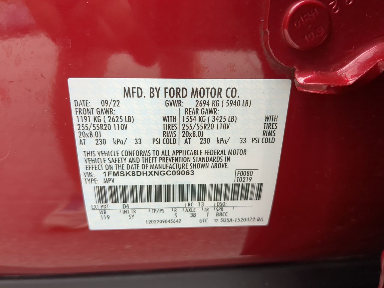 Certified 2022 Ford Explorer XLT w/ Equipment Group 202A AWD/4WD image 29