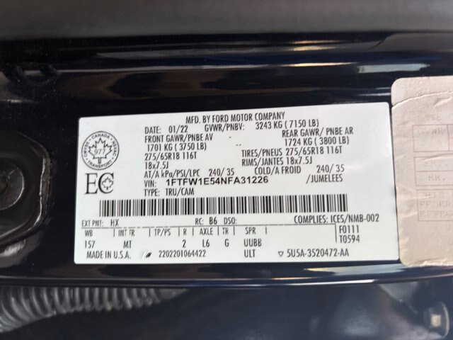 Certified 2022 Ford F150 XLT w/ Equipment Group 301A Mid AWD/4WD image 26