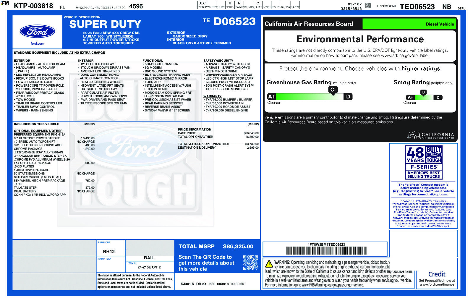 Certified 2026 Ford F350 Lariat w/ Chrome Package AWD/4WD image 36