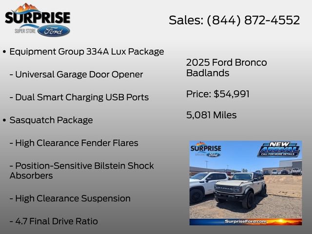 Certified 2025 Ford Bronco Badlands AWD/4WD image 20