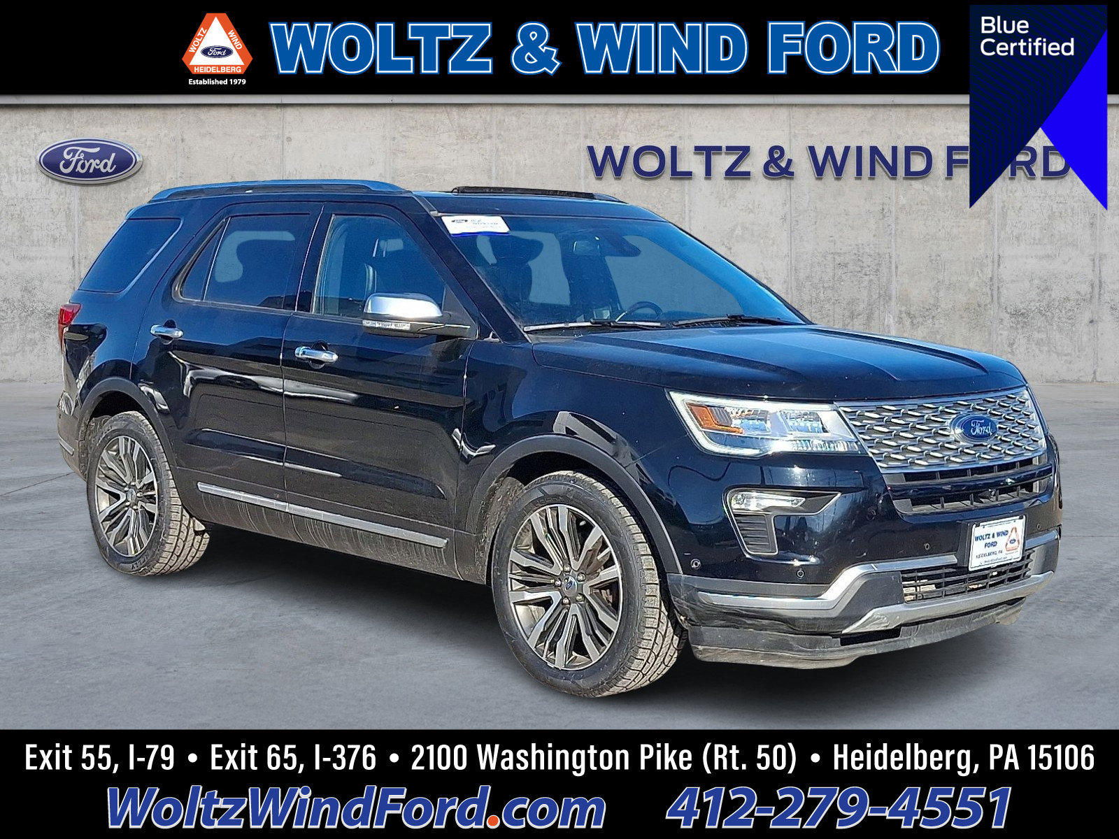 Certified 2018 Ford Explorer Platinum image 1