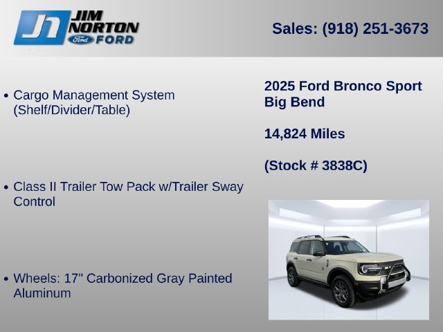 Certified 2025 Ford Bronco Sport Big Bend AWD/4WD image 38