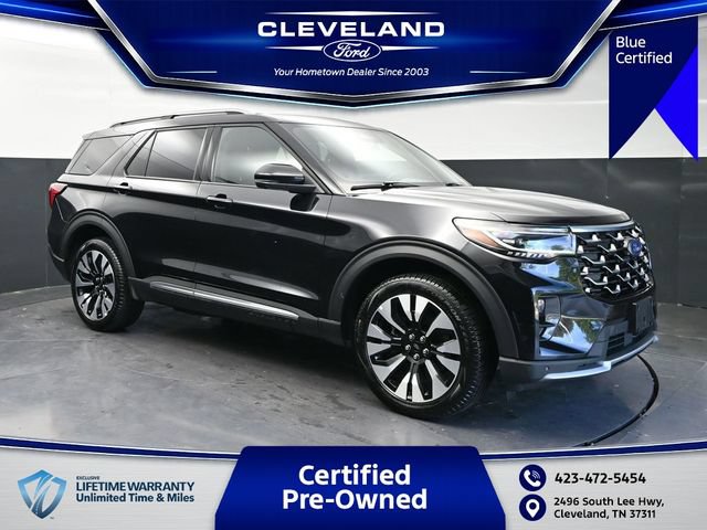 Certified 2025 Ford Explorer Platinum w/ LUX Leather Package AWD/4WD 360° Tour