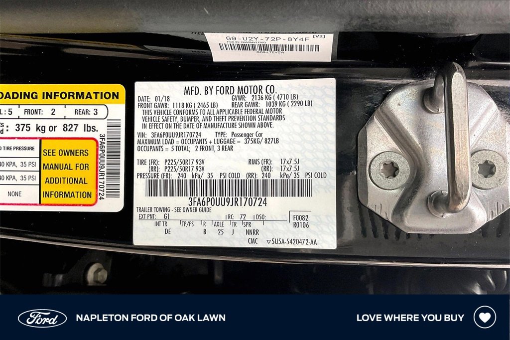 Certified 2018 Ford Fusion S image 30