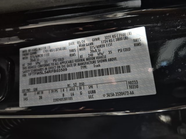 Certified 2024 Ford F150 Lariat w/ Equipment Group 502A High AWD/4WD image 39